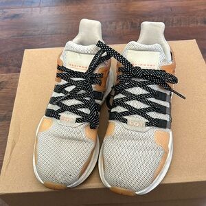 Adidas EQT 61/2 white and peach cream color